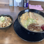 らーめん 白南風 - 昼定食こくしおラーメン