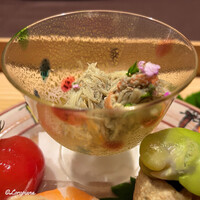 お料理 七草 - ズワイガニの蟹みそ和え