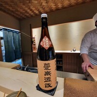 寿司つばさ - 芋焼酎蔓無源氏のソーダ割り、鹿児島県霧島市国分酒造