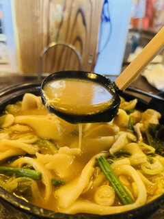 小作 - ◎豚肉と地野菜が溶け込んだ味噌のスープは格別に美味い❗️