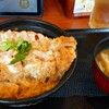 ごはん処 かつ庵 - 熟成ロースかつ丼並(みそ汁付) 500円