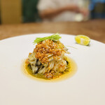 齋華 - ◆スペシャリテ　黒鮑と肝の和えそば