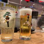 天ぷらと海鮮 ニューツルマツ - 可愛いらしいグラス