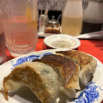 恵比寿 大龍軒 - ジャンボ餃子は３Pの品数ですが食べ応え十分の内容です。