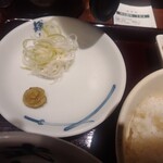 麺屋武蔵 武仁 - わさび、ねぎ