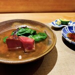 常 - 黒毛和牛タンの炭火焼き出汁浸し