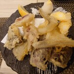 小田原海鮮 天つく - 鱚と野菜の天ぷら