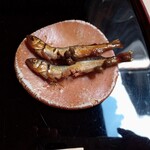山玄茶 - 鮎の山椒炊き。箸休めにくださいました。