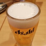 炭火焼鳥 串善 - 生ビール♪