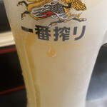 ぎょうざの店 ひょうたん - 冷え冷え生ビール！ぷはぁ〜です！