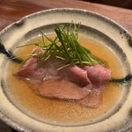 永山 - 榊山牛をお出汁で。