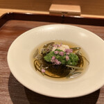 永山 - 蓴菜と岩もずく♡手摘みもずくの初めての食感に驚き♬