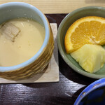 Tori Goe - 茶碗蒸しと食後のデザート