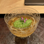 茜坂大沼 - 叩きオクラの冷や掛け