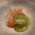 茜坂大沼 - トマトの揚げ豆腐、甘味と酸味がいい