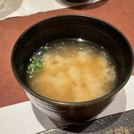 銀座 鮨 たじま - あさりの味噌汁