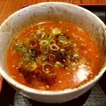 らーめん一丁亭 - 味噌つけ麺(大)のつけ汁