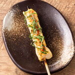 Fillet skewer with plum and shiso
