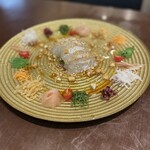 中華酒家 福籠 - ディナーメニューの中華風鮮魚のカルパッチョ