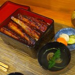 町田 うなぎ流木 - 上うな重、関西風地焼