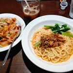 上海華龍 - 【2022.7.14(木)】本日の日替わり②(担々冷麺&生姜焼き丼)1,080円