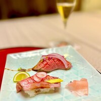 かわらまち 花ざくろ 川原町店 - 飛騨牛の握り