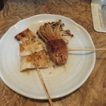 たこ坊 - いか焼き、えのきの豚巻き