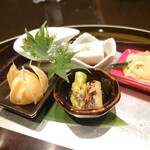 生そば 清助 - 前菜盛り合わせ