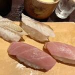 Sushi Uogashi Nihonichi - 大トロと炙りのどぐろ♡シャリは大きめでした