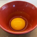 Sukiya - 卵の黄身のアップ