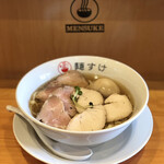 中華そば麺すけ - 塩ベースの豚骨✖️ホタテ　チャーシュー大盛で1,050円税込