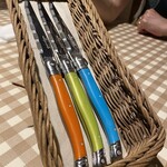 アンティカ トラットリア イナバ - カトラリー…ラッキカラーでtension⤴︎⤴︎⤴︎