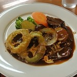 キッチン カトウ - 後からオニオンリングも乗ってけくれました！