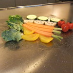 りんどう - お野菜を焼いてます。