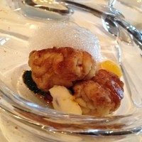 レストラン マノワ - ムニュールミエール4043円【前菜】本日の前菜（白子のムニエル）5点◯
                