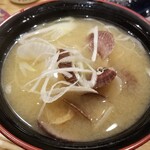 回転寿し トリトン - ホタテ汁。