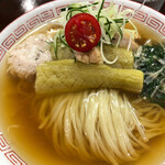 らあめん サンド - 梅とろろが優しい節香るスープに絶妙でサッパリします！