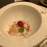 トゥ・ラ・ジョア イズム - ガスパッチョ　デザートです。