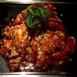 京ちゃばな～大地の恵み～ - 大阪に出てきたついでに京都のお好み焼きを食べました〜
                                トマトソースが掛かっていて、トマト好きにはたまらない〜