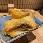 Tempura Shokudou Tamon - 飛騨牛すきやき天