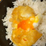 博多天ぷら やまや - 卵の天ぷら ご飯のせ