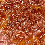 かつぎや - タレには焦がしにんにくがたっぷり入っていてとても香ばしい