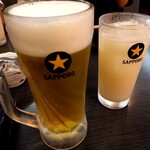 風来坊 - 生ビール、ホワイトジンジャー