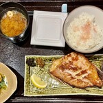 Washoku Shukou Masamura - ワイフの赤魚粕漬けオーブン焼き定食納豆付きです