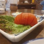 とんかつ 王龍 - 冷やしトマト