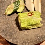 オオクサ - 白菜と胡瓜と大根のお新香です（過去撮影分）