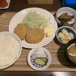 コロッケ定食