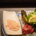 居酒屋 まる家 - 2022.7 玄界灘産本皮ハギ姿造り肝付き（4,500円）