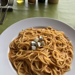 Ponte Terzo - ブルーチーズとトマトのクリーミースパゲッティ