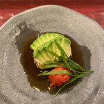 寿し処 春道 - アボカドとあん肝